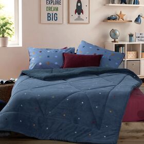 Κουβερτοπάπλωμα Παιδικό Μονό Dots Blue 160x220 Nef Nef Homeware