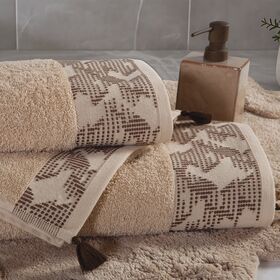Πετσέτα Προσώπου Zeyn Beige 50x90 Nef Nef Homeware