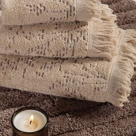 Πετσέτα Προσώπου Saron Beige 50x90 Nef Nef Homeware