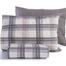 Σετ Παπλωματοθήκη Charlie Grey 240x230 Υπέρδιπλη Nef-Nef Homeware