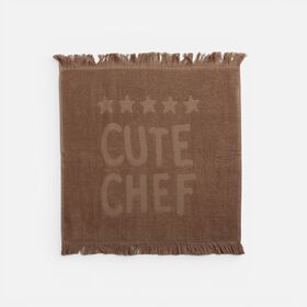 Ποτηρόπανο Cute Chef Brown 50x50 Nef Nef Homeware
