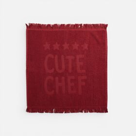 Ποτηρόπανο Cute Chef Bordo 50x50 Nef Nef Homeware