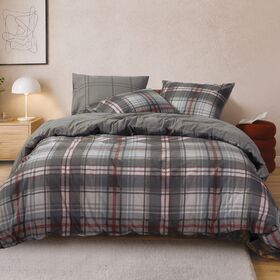 Σετ Παπλωματοθήκη Resten Grey 240x230 Υπέρδιπλη Nef Nef Homeware