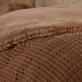 Κουβερτοπάπλωμα Elaisa Camel 160x220 Μονό Nef Nef Homeware