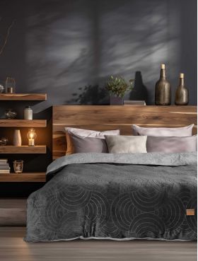 Παπλωματοθήκη Dusk Anthracite 160x220 Μονή Madi Homeware