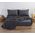Σεντόνι Basic 727-D.Grey 1.40x2.00+30 Διπλό με λάστιχο NEF-NEF 100%Βαμβάκι