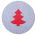 Σετ 2τμχ. Σουπλά Felt Tree Grey  Nef-Nef Homeware