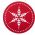 Σετ 2τμχ. Σουπλά Snow Flake Red Nef-Nef Homeware
