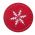 Σετ 4τμχ. Σουβερ Snow Flake Red Nef-Nef Homeware