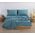 Σεντόνι Basic 1104-Dusty Petrol 1.40x2.00+30 Διπλό με λάστιχο Nef-Nef Homeware