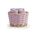 Σετ 5τμχ.Borra Lilac καλαθάκι με Λαβέτες 30x30 Nef-Nef Homeware