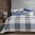 Σετ Σεντόνια Casual Check Denim 240x270Υπέρδιπλα+(160x200+35)κατωσέντονο με λάστιχο  Nef-Nef Homeware
