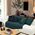 Ριχτάρι Διθέσιου Καναπέ Leopard Green 170x250 Nef Nef Homeware
