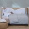 Παπλωματοθήκη Basic 1212-Silver Κούνιας 110x150  Nef-Nef Homeware