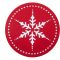 Σετ 2τμχ. Σουπλά Snow Flake Red Nef-Nef Homeware