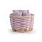 Σετ 5τμχ.Borra Lilac καλαθάκι με Λαβέτες 30x30 Nef-Nef Homeware