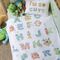 Βρεφική Κουβέρτα πικέ Αγκαλιάς Alphabet Monster 80x110 Nef-Nef Homeware