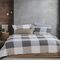 Σετ Σεντόνια Casual Check Grey Διπλά 200x270 Nef-Nef Homeware