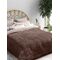 Κουβέρτα-Πάπλωμα Queue Brown 160x220 Μονό Madi Homeware