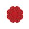 Σετ 4τμχ. Σουβερ Snow Felt Red D: 10cm Nef-Nef Homeware