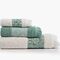 Σετ 3τμχ.Πετσέτες Jetrix Ecru/Green Nef-Nef Homeware