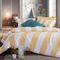 Σετ Σεντόνια Casual Vertia Yellow 170x270 Μονά +(100x200+35) κατωσέντονο με λάστιχο Nef-Nef Homeware