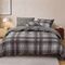 Σετ Σεντόνια  Resten Grey 240x260Υπέρδιπλα+(160x200+32)κατωσέντονο με λάστιχο Nef Nef Homeware