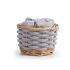Σετ 5τμχ.Borra Grey καλαθάκι με Λαβέτες 30x30 Nef-Nef Homeware